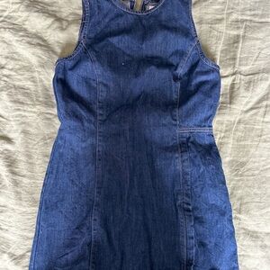 Zara Denim Mini Dress - Blue